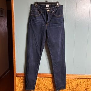EUC JCrew high rise toothpick jeans